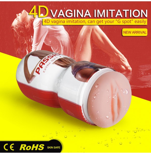 US - 4D Realistic Vagina Passion Masturbation Cup (Extra Soft)